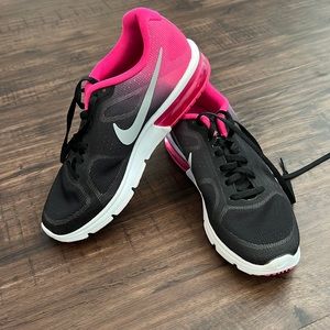 Nike Air Max black and pink sneakers